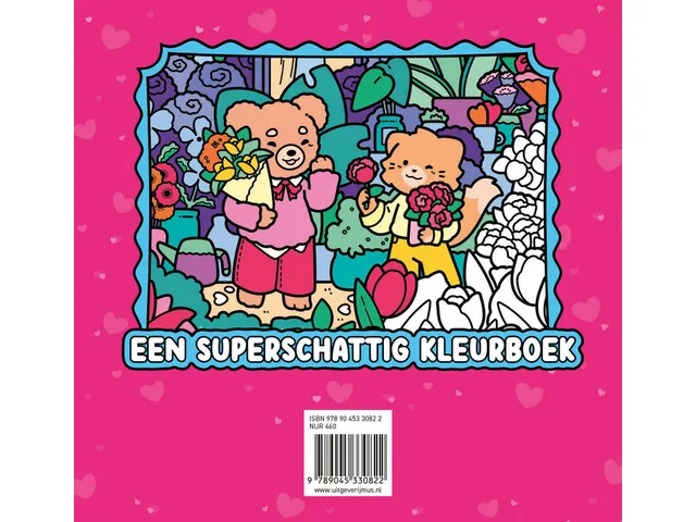 Kleurboek Cute en Cosy Tortelduifjes 64 pagina's