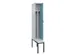 locker met bank,voor scheiding van kleding,HxBxD 2120x300x815mm,1vak