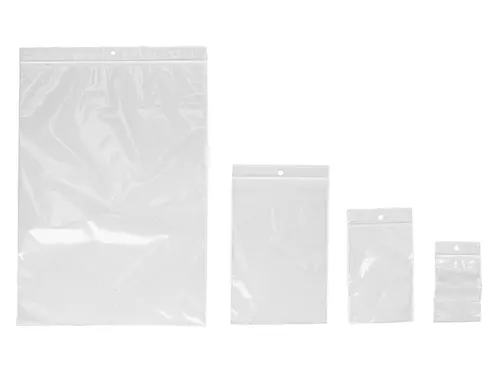 Verpakkingszak grip 70x100mm 50 micron hersluitbaar 25 stuks