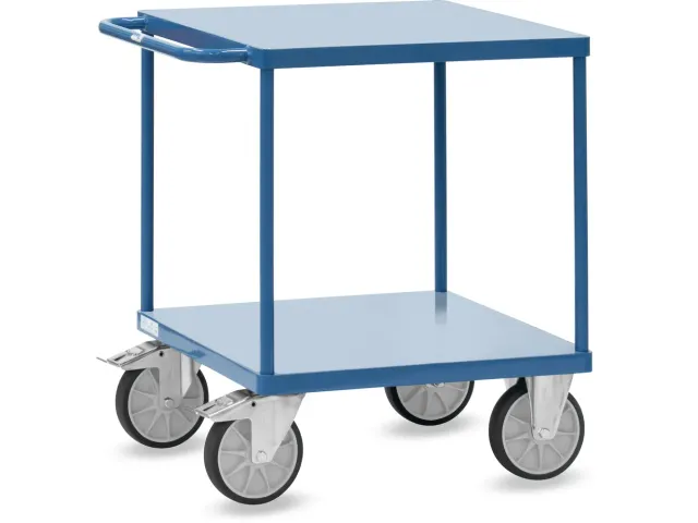 Tafelwagen 2497W RAL5007 platformen van staalplaat +rand 2497W