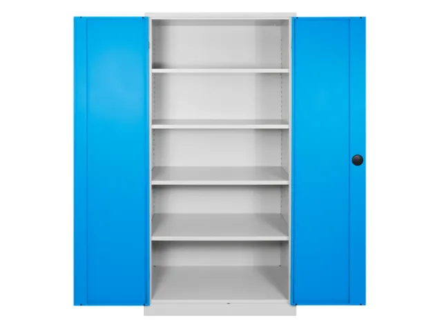 universele kast,HxBxD 1950x920x420mm,4xStalen bodem,duwstangsluiting