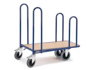 cash-and-carrywagens,draagverm. 400kg,laadvl. LxB 1000x510mm,houtplaat - 1