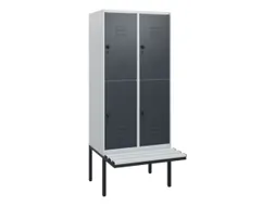Dubbeldekse dekenkist,HxBxD 1950x800x815mm,2x2vak.,vak B 400mm