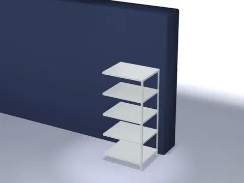 magazijnstelling,aanbouwveld,HxBxD 2000x1000x800mm,vaklast 200kg