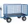 Handtrekwagen 6446PZ 750kg 1935x995mm draadgaas polyurethaan trekoog