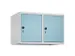 opzetkast,v. locker,2vak.,vak B 400mm,HxBxD 500x800x500mm,draaigrendel