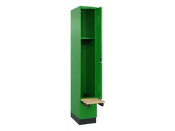 locker met bank,HxBxD 1950x300x815mm,1vak,vak B 300mm,cilinderslot