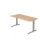 In hoogte verstelbaar bureau,HxBxD 680-850x1600x800mm,blad eiken