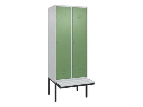locker voor scheiding van kleding,HxBxD 2120x800x815mm,2vak