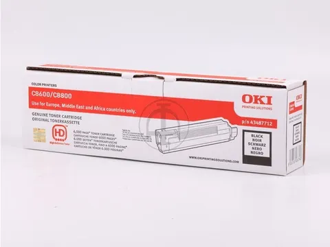 Tonercartridge Oki 43487712 C8600 Zwart