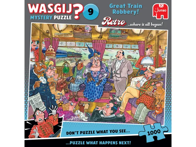 Wasgij Mystery Puzzel 9 De Grote Treinroof 1000 stukjes