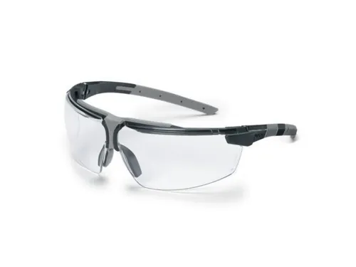 Uvex i-3 9190175 veiligheidsbril, heldere lens, zwart/grijs montuur