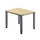 In hoogte verstelbaar bureau,HxBxD 680-760x800x800mm,blad esdoorn