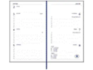Agenda 2027 Ryam Memoplan 7 Mundior 7dagen/2pagina's bordeaux - 3