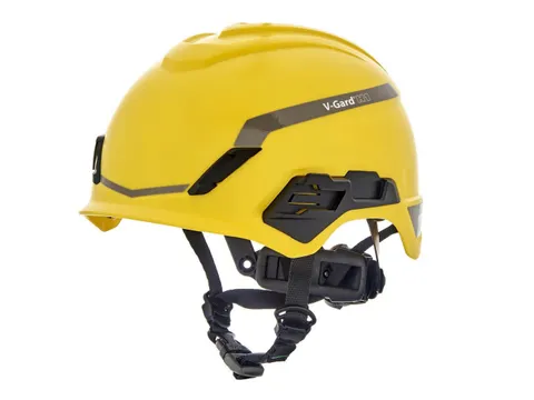 MSA H1 Trivent klimhelm, geel, per stuk, geventileerd