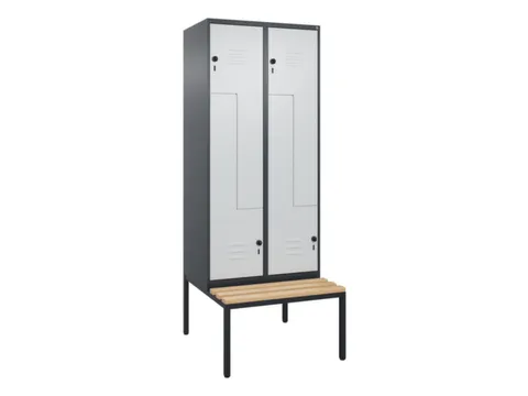 armoire vestiaire Z HxlxP 2120x800x815mm 4compart.