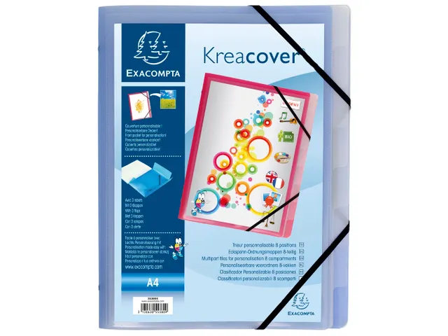 Sorteermap PP Kreaco ver 3 klep 8 vak ass