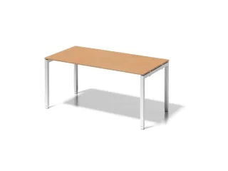 In hoogte verstelbaar bureau,HxBxD 650-850x1600x800mm,blad beuken - 1