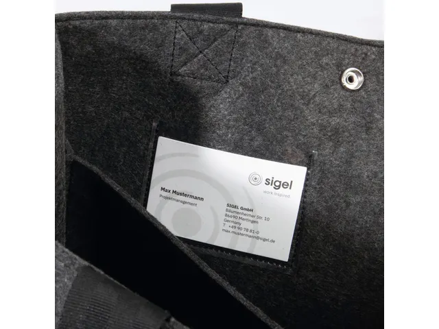 Bureau Tas Hybride werken Basic M donkergrijs 360x280x150mm