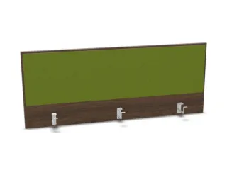 opzetpaneel bureau aanbouw achter NV bruin hickory BN7048-groen 1400mm - 1