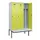 locker met bank,voor scheiding van kleding,HxBxD 2120x1200x815mm,3vak