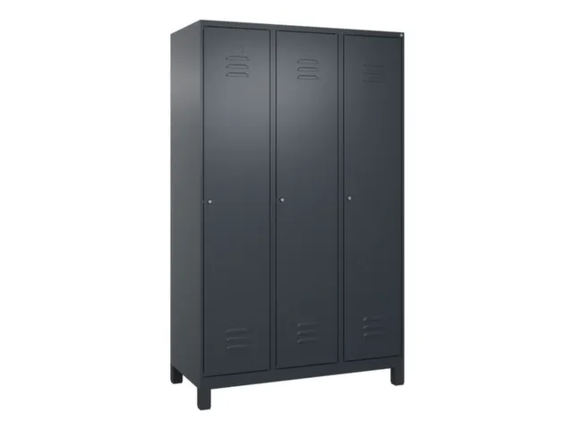 locker voor scheiding van kleding,HxBxD 1950x1200x500mm,3vak