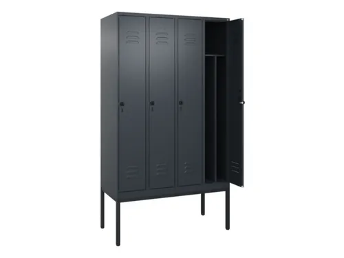 locker voor scheiding van kleding,HxBxD 2120x1200x500mm,4vak