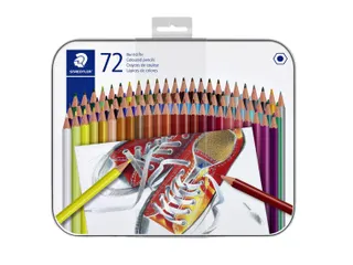 Kleurpotlood Staedtler 175 6-kantig assorti blik à 72 stuks - 1