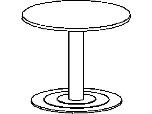 vergadertafel,HxØ 720x900mm,rond,schotelvoet RAL9006,blad beuken