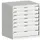 ladekast 900x800x650mm 7laden zware lasten RAL7035 front RAL7035