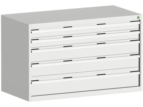 ladekast 800x1300x650mm 5laden zware lasten RAL7035 front RAL7035