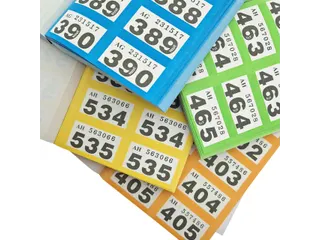 Nummerblok 1-1000 assorti 6 stuks - 5