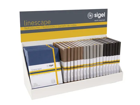 Présentoir de comptoir carnets de note Linescape