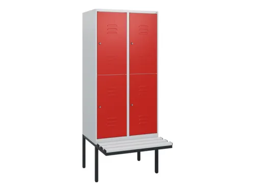 Dubbeldekse dekenkist,HxBxD 1950x800x815mm,2x2vak.,vak B 400mm