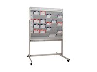 mobiele combiplanner HxB 1185x1495mm magnetisch bord wit m. raster