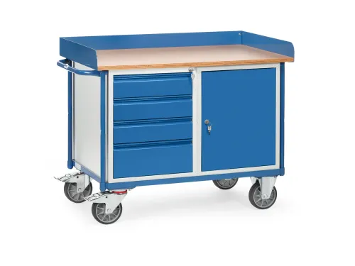 Werkplaatswagens Met Werkblad 2438 400kg 1120x650mm Ral5007