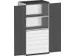 armoire modulaire,HxlxP 2000x1050x650mm,2xtablette en acier,6tiroir(s)