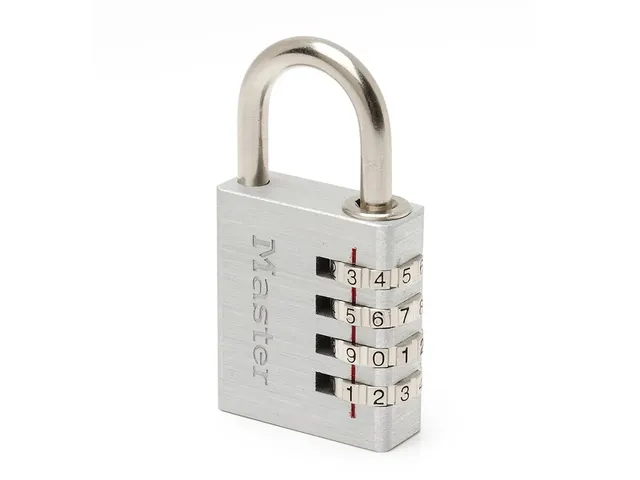 Hangslot MasterLock combi aluminium 40mm