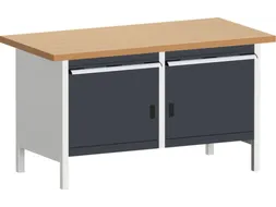 werkbank met opbergruimte,HxBxD 840x1500x750mm,beukenblad