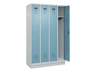 locker,HxBxD 1950x1200x500mm,4vak,vak B 300mm,cil.-slot,sokkel - 2