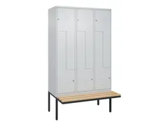 Z-garderobekast,HxBxD 2120x1200x815mm,6vak,vak B 400mm,cil.-slot