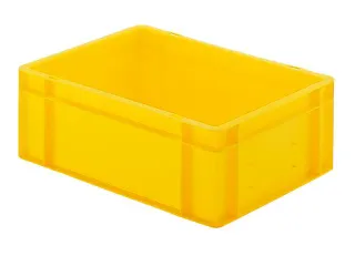 Euronorm-Stapelbak 13l 145x400x300mm Wanden/Bodem Gesloten Geel - 1