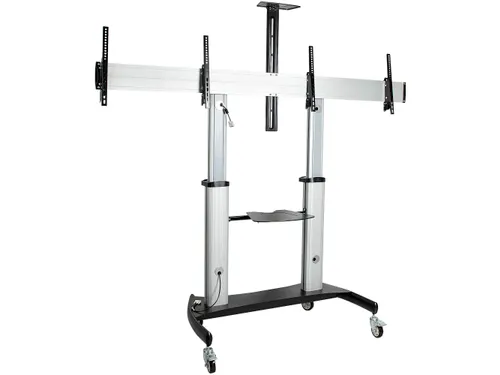 Dual TV Standaard op Wielen voor 37-60 Inch VESA TV's