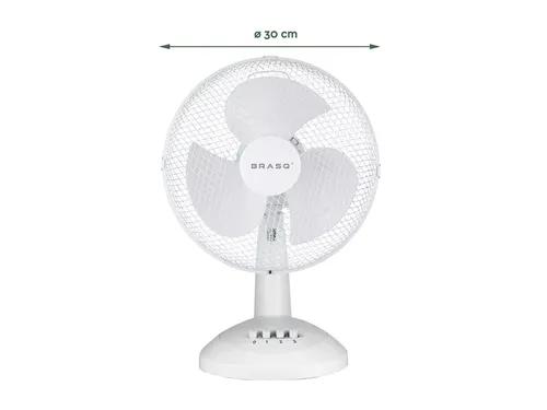 Tafelventilator BRASQ F400 Ø 30cm wit