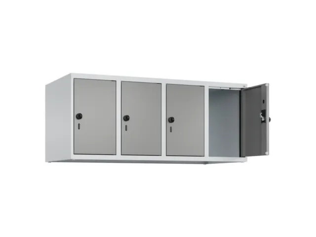 opzetkast,v. locker,4vak.,vak B 300mm,HxBxD 500x1200x500mm