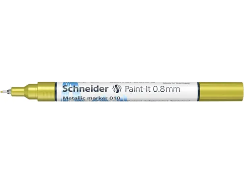 Metallic marker Schneider Paint-It 010 0.8mm geel metallic