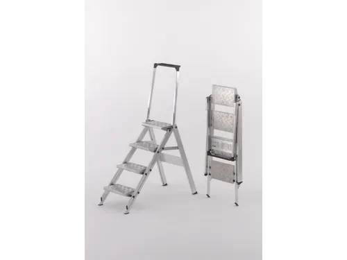Veiligheids-vouwtrap Aluminium Platform 4treden Beugel Traanplaat