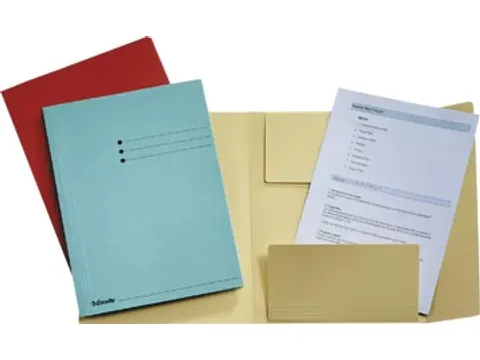 dossiermap assorti kleuren, ft A4 3 kleppen