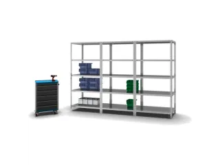 magazijnstelling,grondveld,HxBxD 2000x1000x600mm,vaklast 350kg - 3