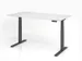 Bureau assis-debout électrique 640-1290x1600x800mm blanc/graphite